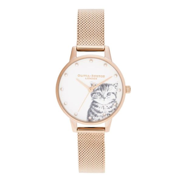 【美品】オリビアバートン  Olivia Burton 猫　腕時計